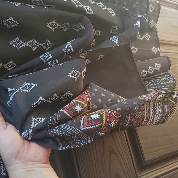 SAMI & JO Sides Paisley Boho 70's Style Hilo Decorative Crochet Dress M … - Picture 7 of 17